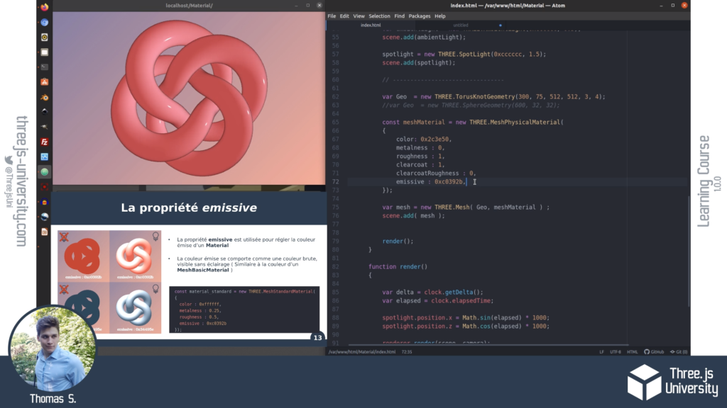 Three.js University Guide Complet – Material