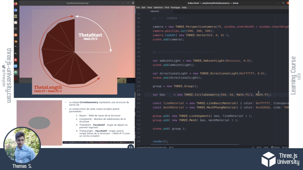 Three.js University Guide Complet – Geometry
