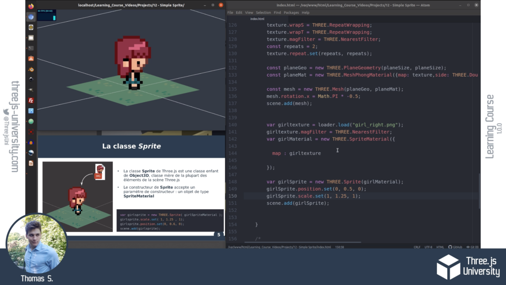 Three.js University Guide Complet – Sprite