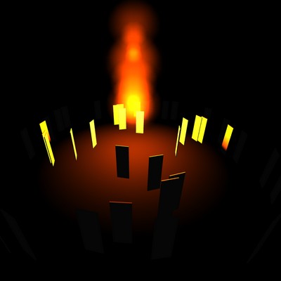 three.JS sprites fire