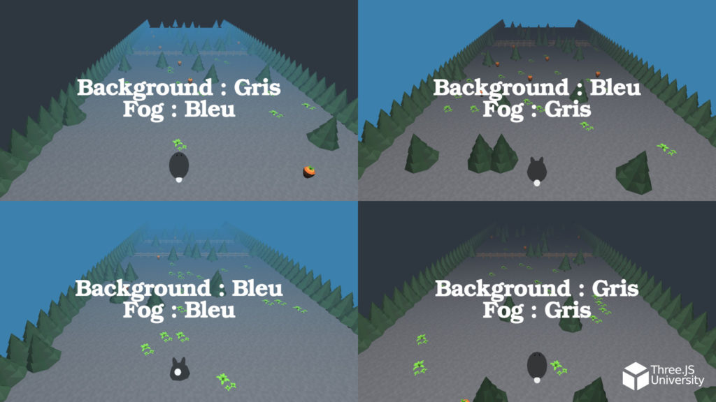 Three.js Fog and Background color
